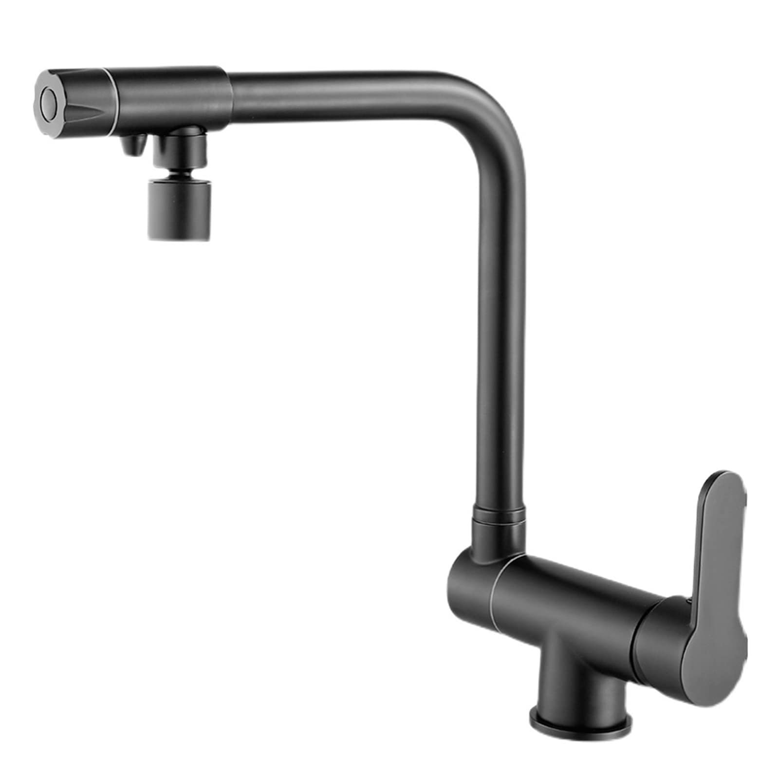 Robinet mélangeur cuisine rotatif 3 voies en laiton eau chaude froide