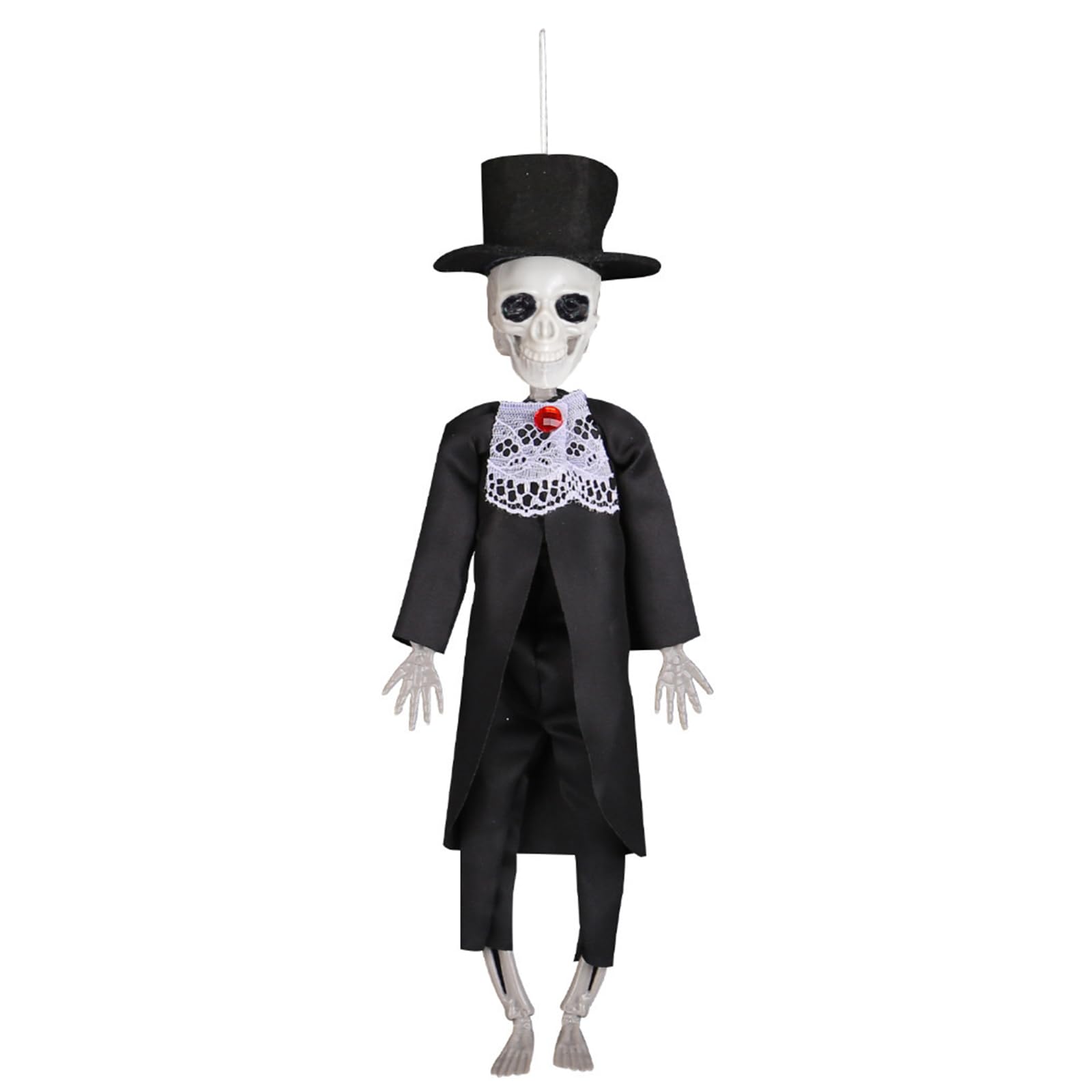 HGENAHGTF Realistic Posable Skeleton Halloween Decoration with Movable Joints Halloween Skull