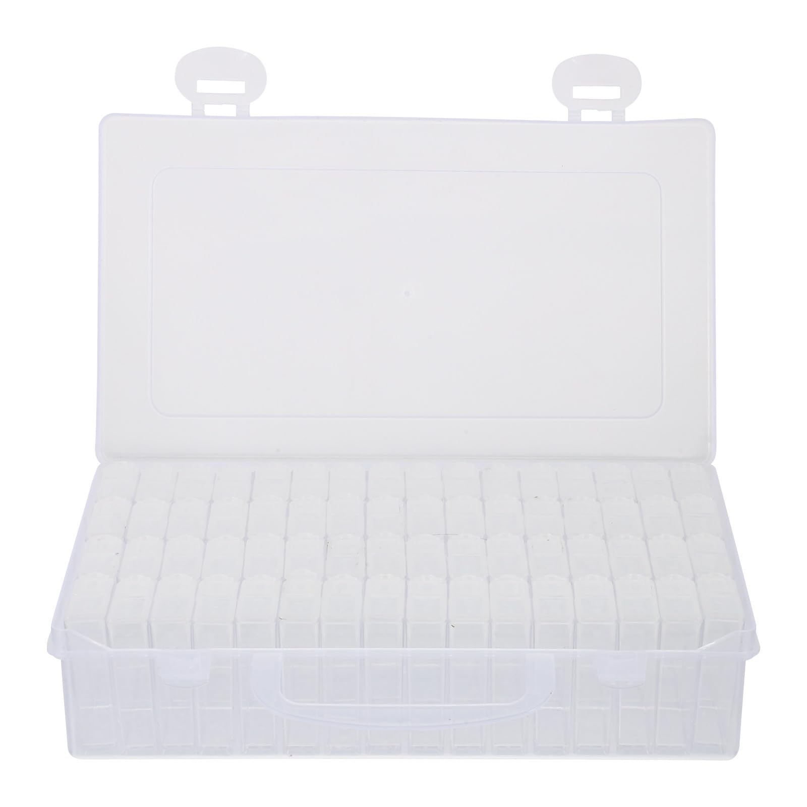 Organizador de plástico de 64 compartimentos para ordenar gemas de manualidades