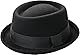 Klassischer Fedora-Hut aus der 1920er-Jahre, reine Wolle, Roll-Brim Pork-Pie, für Herren und Damen, knautschbarer Kurzbrirn-Kirchenhut, Bootsmütze, Schwarz-Tyle 2, Einheitsgröße