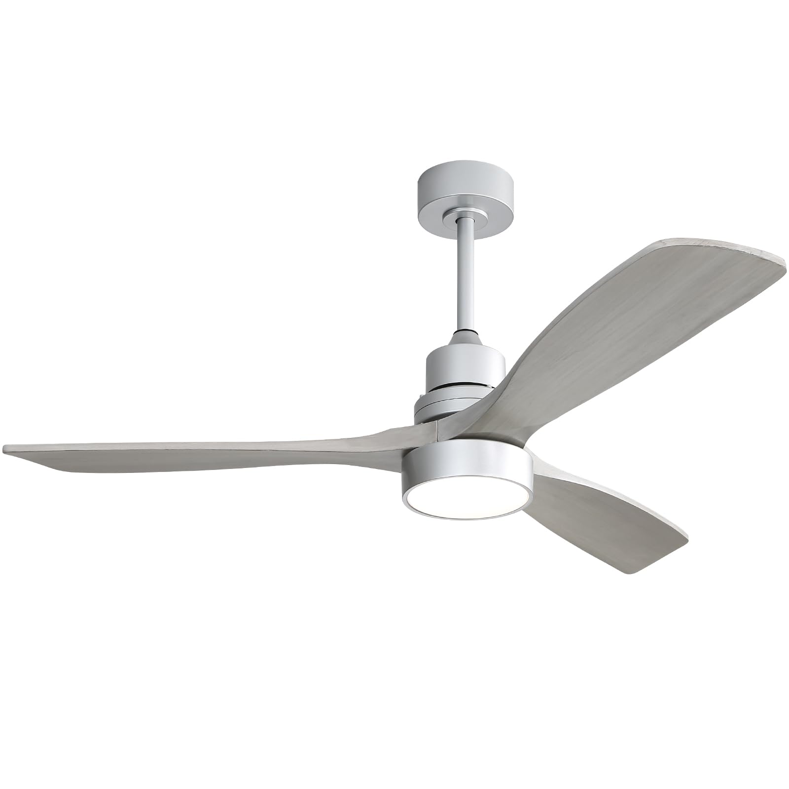 Sofucor 52 Inch Solid Wood Ceiling Fans with Lights and Remote, Dimmable 6-Speed Outdoor Ceiling Fan with Light, 3 Blade Ceiling Fan with 3-Timer
