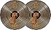 Meinl Cymbals 18” Arena Dark Marching Cymbal Pair with Leather Straps — Professional Bronze Alloy — Made in Germany, 2-Year Warranty, (MA-AR-18DA)
