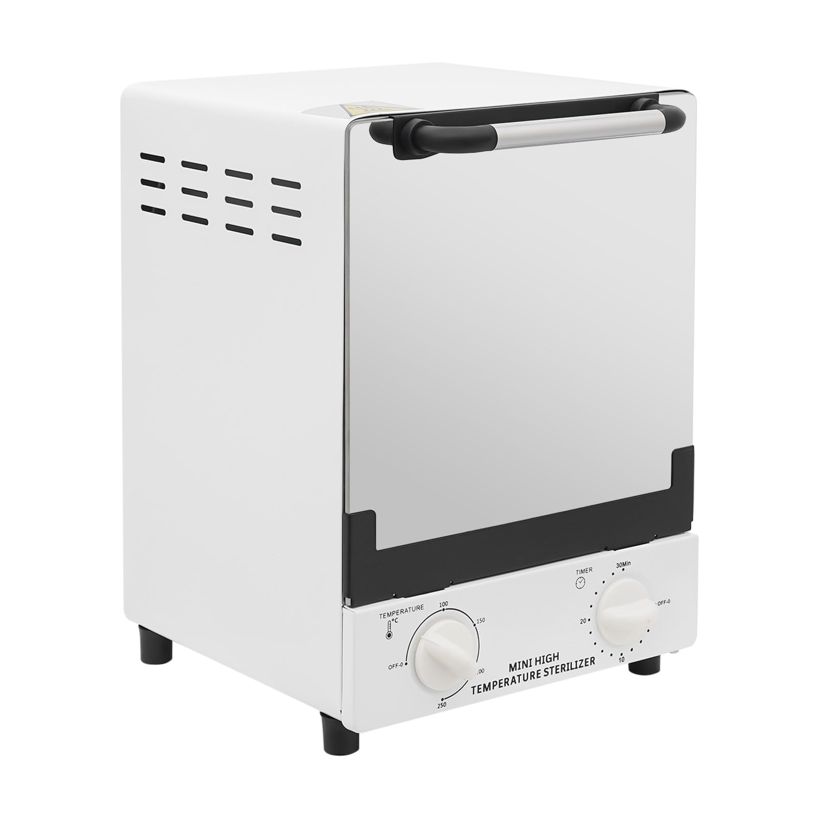 Esterilizador de salón de uñas, 12 L, esterilizador de alta temperatura 0 – 250 °C, dispositivo desinfectante 1000 W, armario esterilizador para salón de belleza, spa, esterilizador de aire caliente
