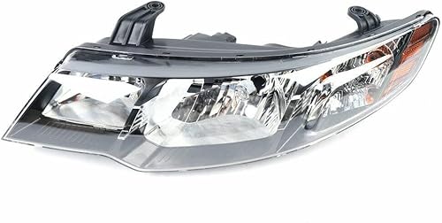 Miniatura 5 de OUKANING - Para 2010 2011 2012 2013 Kia Forte/Forte Koup halógeno proyector faro delantero izquierdo lado del conductor carcasa negra esquina ámbar