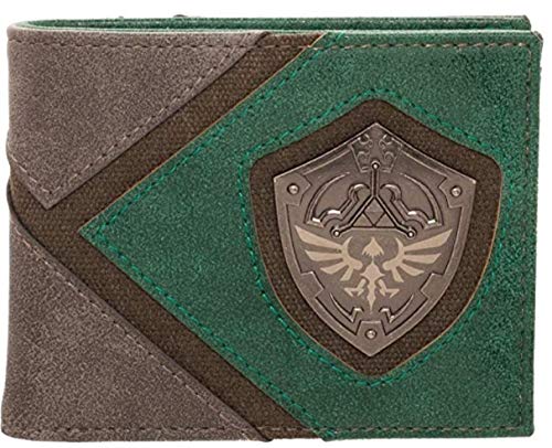 The Legend of Zelda Green Hylian Shield Bi-Fold Wallet
