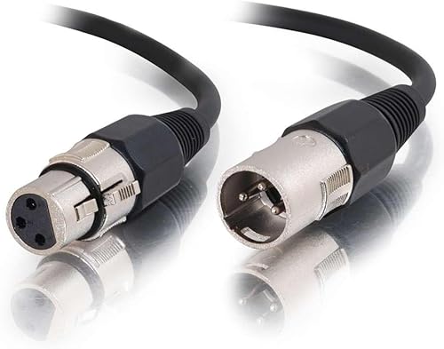 Miniatura 1 de Legrand - Cables XLR C2G - Cable de audio XLR negro, cables XLR de 3 pies, cable XLR a XLR, macho a hembra, 1 unidad, C2G 40058