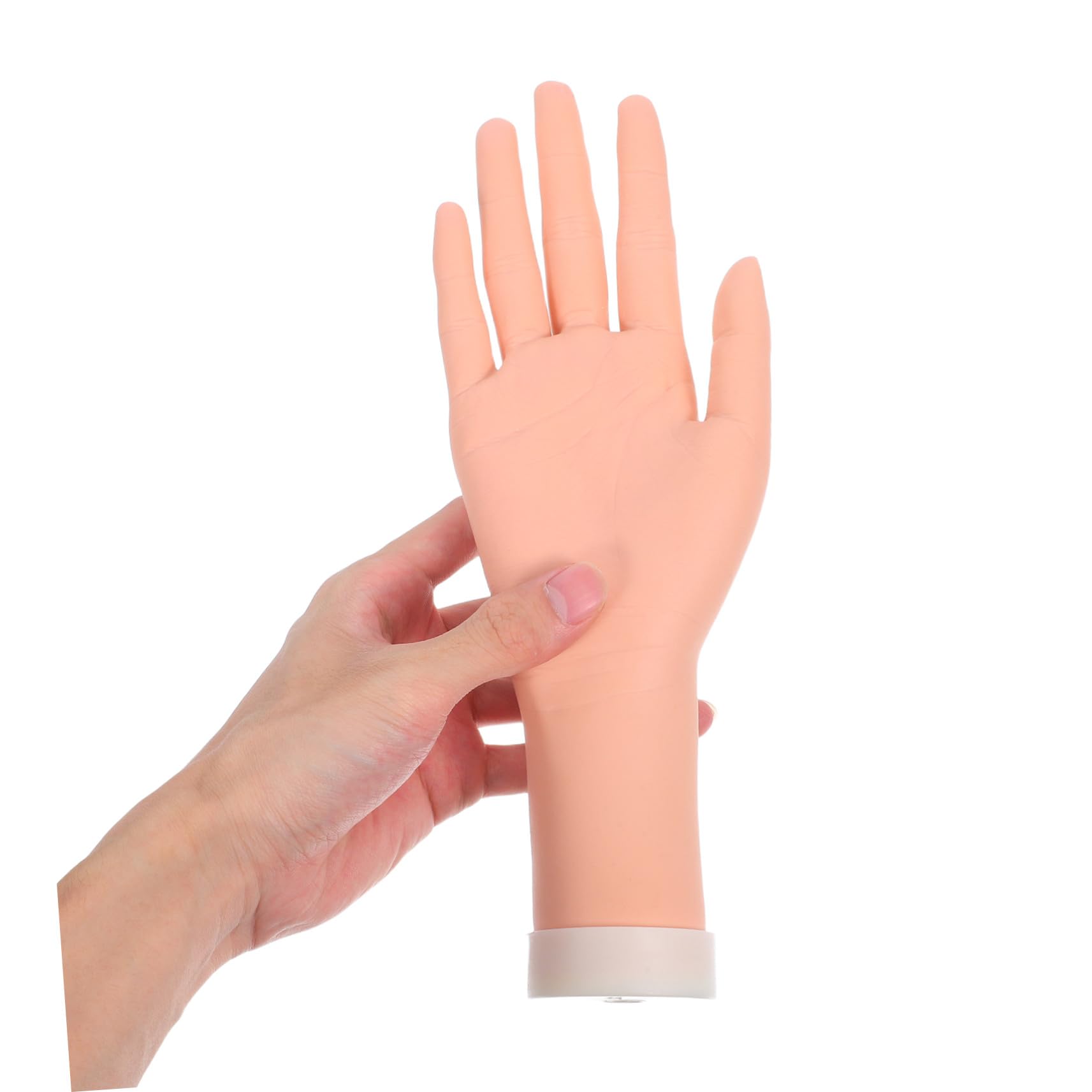 HOMSFOU Mani Manichino Flessibili in Modello Femminile per Esposizione Gioielli Supporto Anelli Bracciali e Orologi Mani Artistiche per Pratica Nail Art e Fotografia