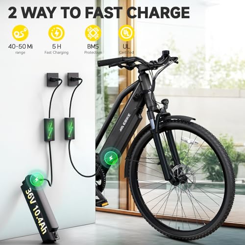 Image of TST Electric Bike for Adults, 1000W /750 Peak Ebike with 36V 10.4 /7.8Ah Battery, up to 50 Miles Range 25 MPH Electric Bicycle, 7 Speed, 26 inch E Bike for Commute