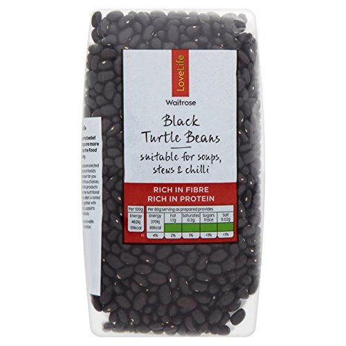 Waitrose Love Life Black Turtle Beans 500g Grocery