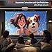 Mini Projector, VOPLLS 1080P Full HD Supported Video Projector, Portable Outdoor Home Theater Movie Projector, 50% Zoom, Compatible with HDMI, USB, AV, Smartphone/Tablet/Laptop (Small Projector)