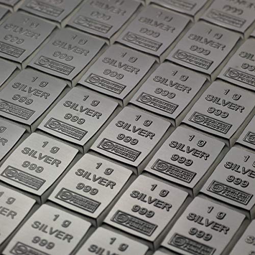 100 x 1g Silber Tafelbarren - Combibarren