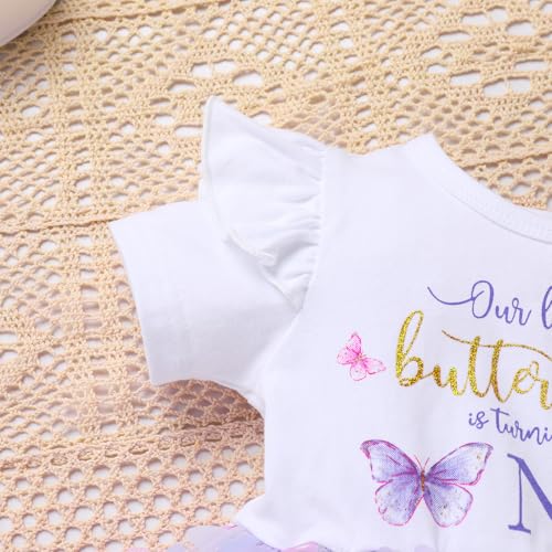 AWIBMK Baby Girls 1st Birthday Dress Ruffle Short Sleeve Tutu Dresses with Sequin Headband Photoshoot Cake Smash Outfits3