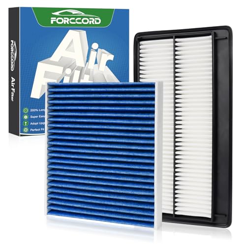 Image of Cabin & Engine Air Filter Kit for 2022-2026 MDX 3.5L, 2023-2026 Pilot 3.5L | 2026 Passport 3.5L, Replace#CF11182 17220-61A-A00, Activated Carbon Cabin Filter, Air Filter Combo Car Accessories