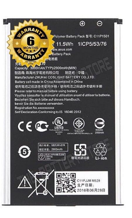 Image of Orignal [C11P1501] Battery for ASUS Zenfone 2 Laser 5.5 inch /6 inch Selfie ZE550KL ZE601KL Z00LD Z011D ZD551KL Z00UD Battery with 1 Year Warranty**** (for ASUS 1501)