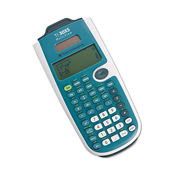 Texas Instruments TI-30XS MultiView Wissenschaftlicher Taschenrechner, 16 Stellen, 4 Zeilen, Akku/Solar, Blau/Weiß – Bild 3
