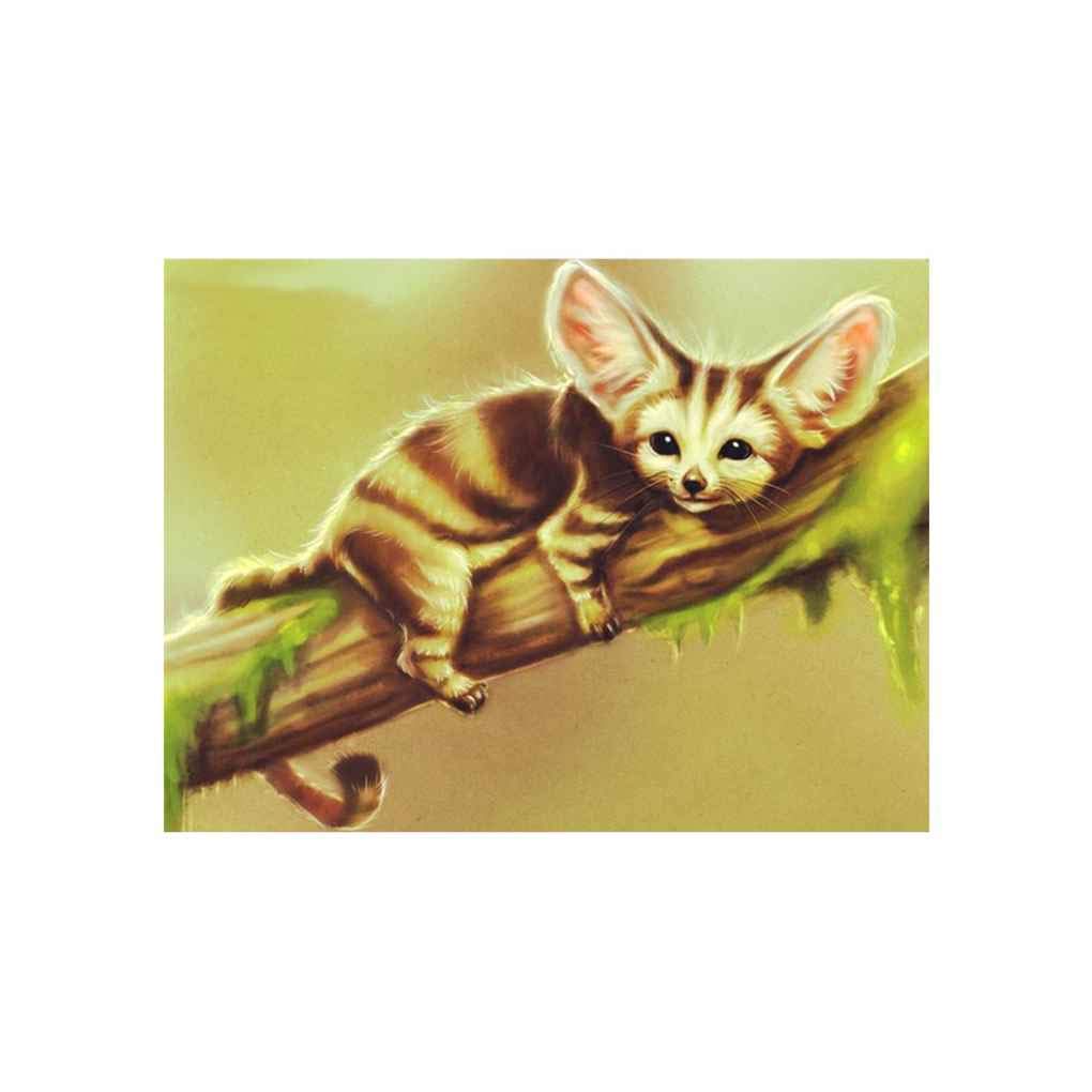 KBOLAE Cat Tiger Monkey Diamond Needlework DIY 5D Animal Rhinestone Painting Crystal Embroidery Home Office Cross Stitch, 8229DIY