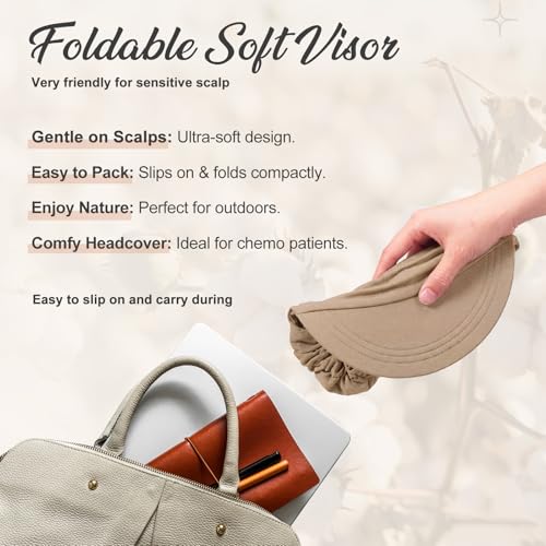 Image of 6 Pcs Chemo Cancer Hat for Women Breathable Bamboo Newsboy Baseball Cap Soft Headwear for Cancer Patient Hair Loss