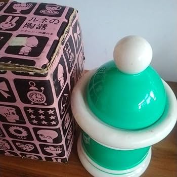 昭和レトロ　内藤ルネ　ユニコーン　キャンディポット 昭和レトロ内藤ルネユニコーンキャンディポット