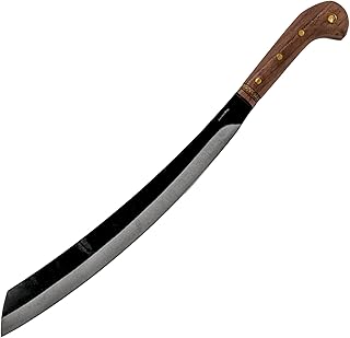 Condor Tool & Knife Duku Machete | Heavy Duty Machete Knife with Hand Crafted Welted Leather Sheath | 1075 High Carbon Steel Tactical Machete with Walnut Handle | 4.5mm Thick | 16in Blade | 30.6oz - Condor