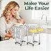 EsLuker.ly Baby Bottle Drying Rack Plastic Vertical Dryer Holder, Foldable Space Saving for 12 Milk Glass Bottle Countertop, Drain Stand Shelf for New Parents