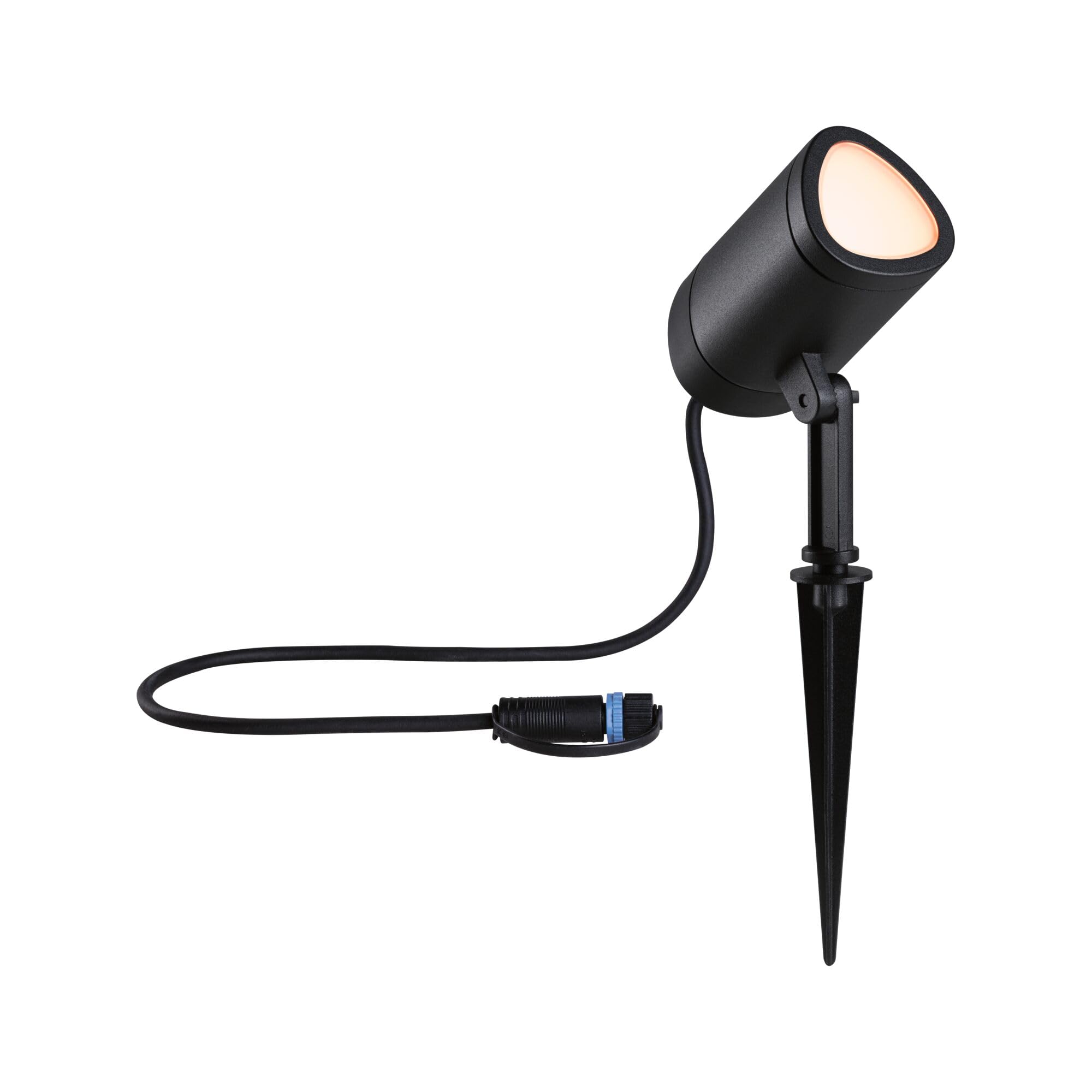 Paulmann 94849 Plug & Shine Projecteur de jardin LED Shira Smart Home Zigbee 6,5W 250lm gradable 455 mm Anthracite aluminium RGBW+