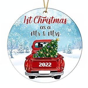 Our First Christmas Married Ornament 2022, Our First Christmas Ornament 2022, 1st Christmas Married Ornament 2022…