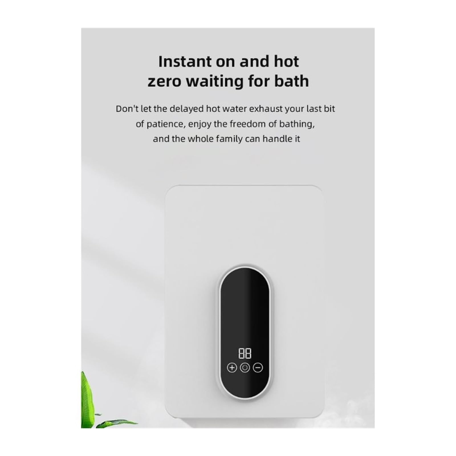 Scaldabagno Elettrico, Riscaldatore Di Acqua Calda 5500W Riscaldatore Di Acqua Senza Serbatoio Istantaneo Termostato Riscaldatore A Induzione Smart Touch Riscaldatori Elettrici Doccia Automatica