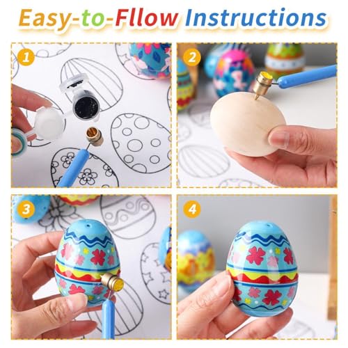 Líneas de precisión sin manchas con pluma Pysanky para colorear huevos 6