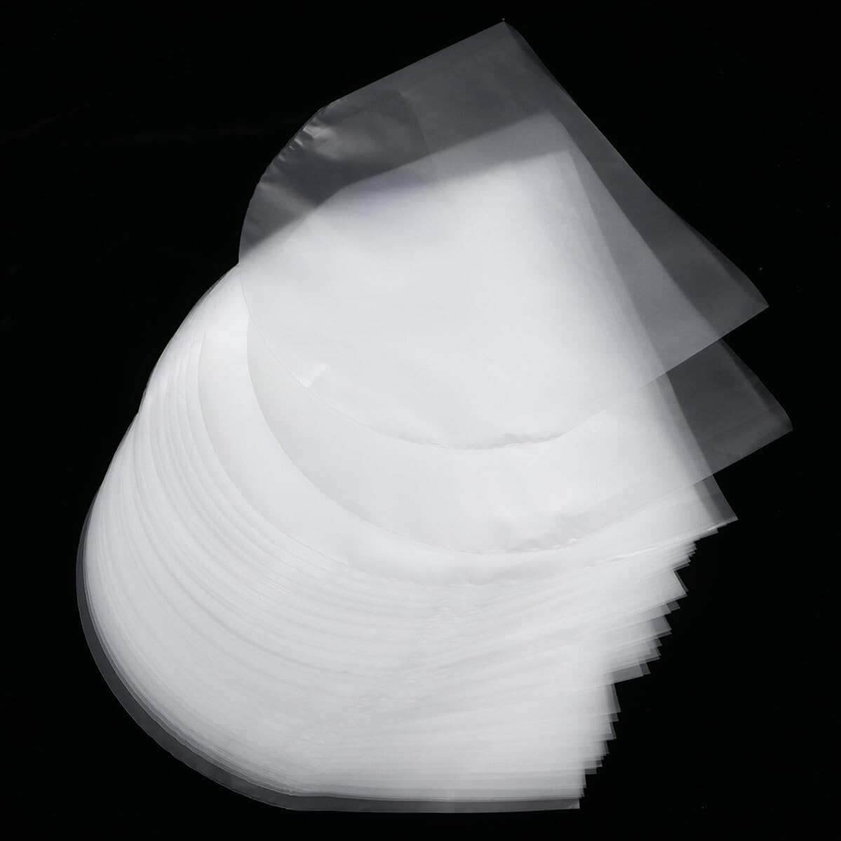 50 Pezzi Buste Protettive Trasparenti per CD Custodie Interne AntiGraffio e Resistenti Maniche in Spessa Senza Patella per Protezione Dati e Conservazione Sicura