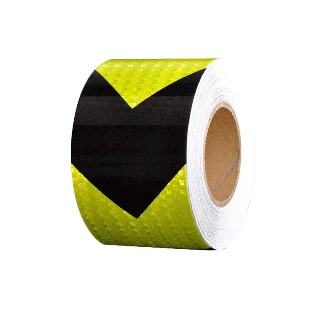 Buy Warning Tape Reflective Tape, PVC Black Yellow Zebra Line Warning Landmark Stickers Ground