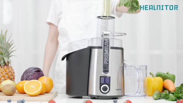 Extractor De Jugo Healnitor 1200W Centrifugal Juicer 6-Speed