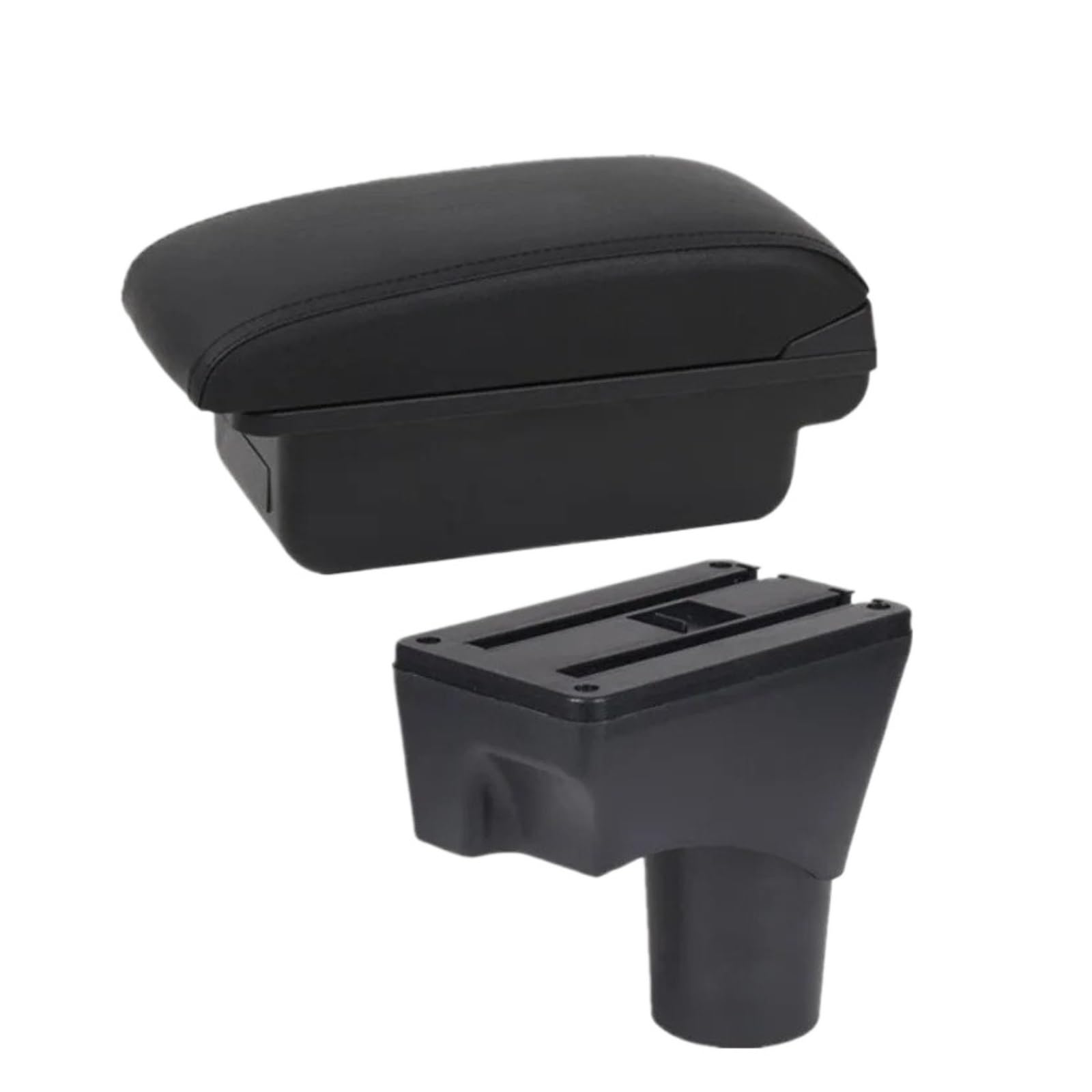 Umdjju A1 Black Line No Usb For Nissan For March For Micra For K13 For Mk4 Iv 2010-2023 Armrest Box Car Storage Interior Accessories Car Centre Console Armrest Box(A1 Black Line No Usb)