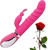 Vibrator Anal Dildo for Women G Spot Rabbit Vibrators Rose Toy Bullet Adult Sex Toys for Women Wand Massager Clitoral Stimulator Dildos for Couple with 7 Vibration Modes for Body and Couples