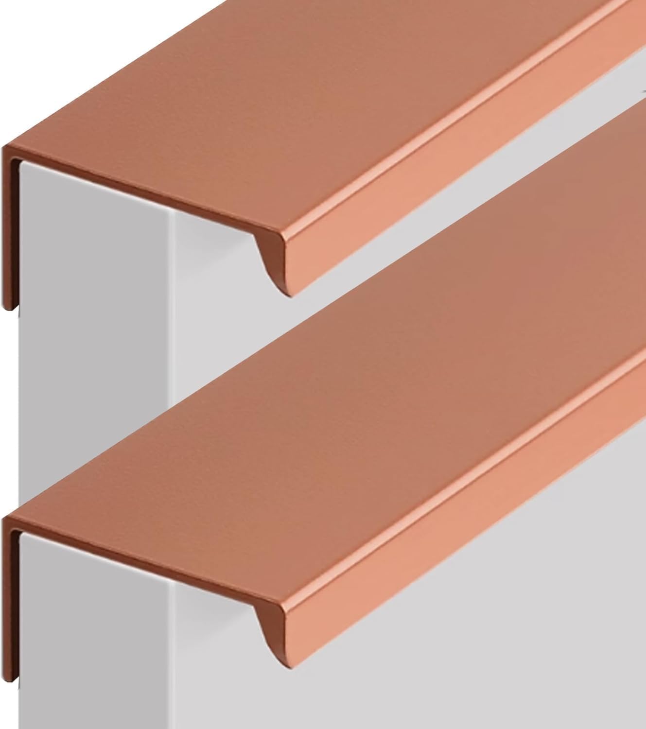 Tnbccxn Coffee Cabinet Handles, Concealed Handles, 2 Pcs Wardrobe Finger Edge Pull(,Length 200Mm)