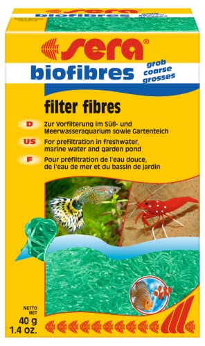 sera biofibres grob 40 g | grober Vorfilter für Aquarienfilter...