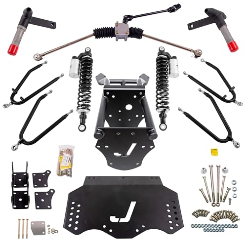 Jakes Long Travel Lift Kit Compatible with EZGO TXT Golf Cart | Fits 2001.5-2013 Electric TXT Models | Includes - Updated External Reservoir Shocks
