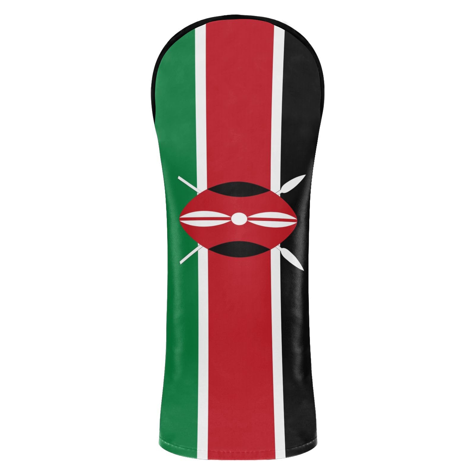 Flag of African Country Kenya Golf Club Head Cover Headcovers with Number Tags for Driver Fairway Wood Hybrid