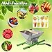 LIZAKI 7L Fruit Crusher & Press - Heavy Duty Stainless Steel Manual Juicer for Home Brewing, Cider Making - Effortless Crushing and Juicing for Adults, Seniors & Beginners (Without Barrels)