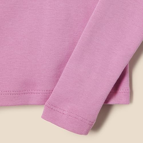 Amazon Essentials Girls and Toddlers' Long Sleeve Ruffle T-Shirt, Pack of 24