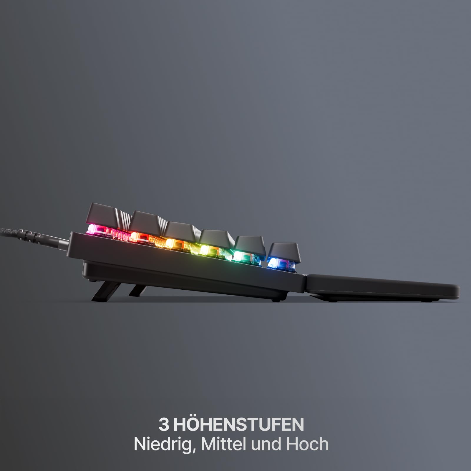 SteelSeries APEX PRO TKL Gen-3 Gaming-Tastatur OmniPoint 3.0 analoge magnetische Schalter OLED RGB PBT USB-C German QWERTZ