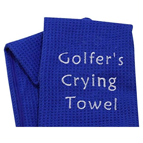 LEVLO Toalla de golf bordada, regalo para amantes del golf Cover