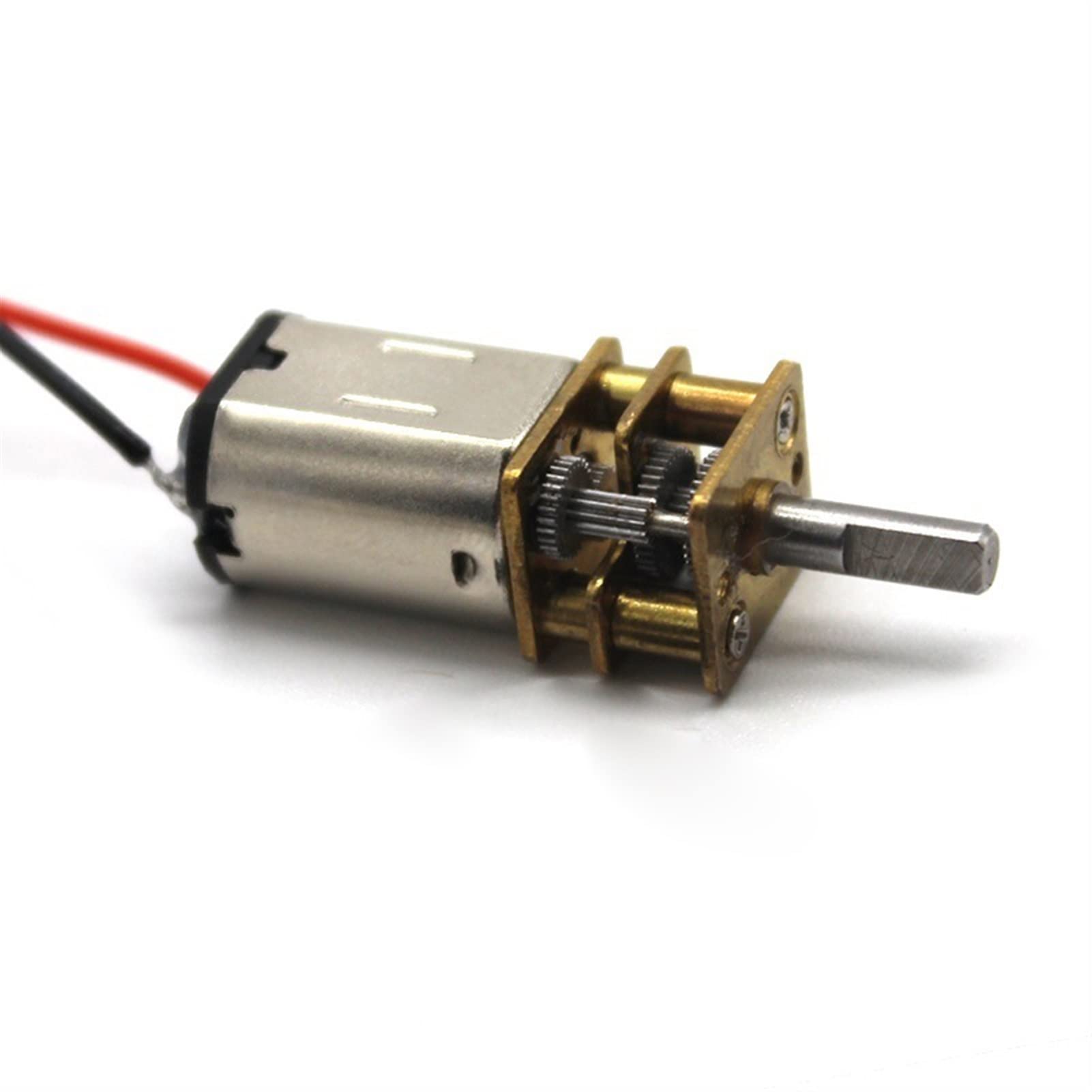 KUSTAT Electric Gear Mini N20 Dc Small Motor, 3-6V Motor with Black Red Wire for Projects Model Plane Toy Car Robot axial Tools