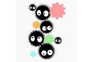 Versatile 5-inCH Bumper Magnet Soot Sprites Magnet Bumper Sticker