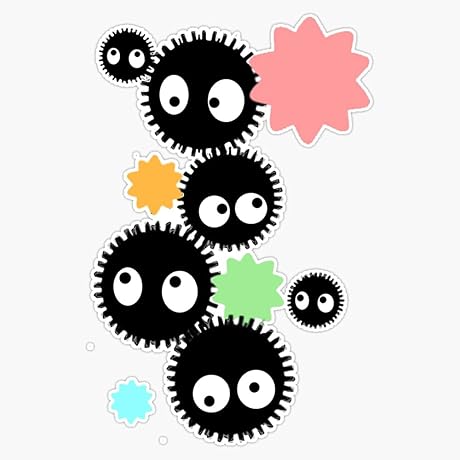Versatile 5-inCH Bumper Magnet Soot Sprites Magnet Bumper Sticker