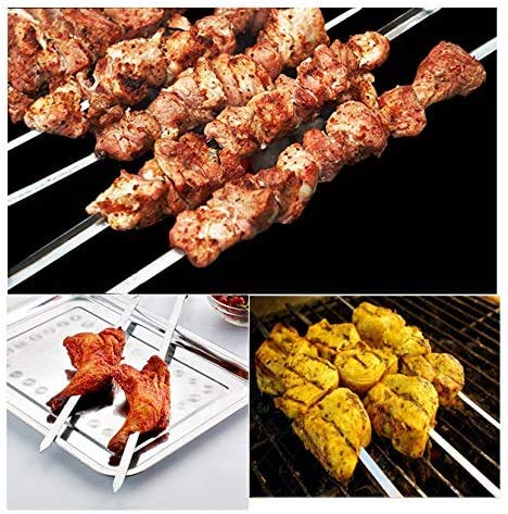 IMEEA バーベキュー串 bbq 串 キャンプ ステンレス 焼き串 