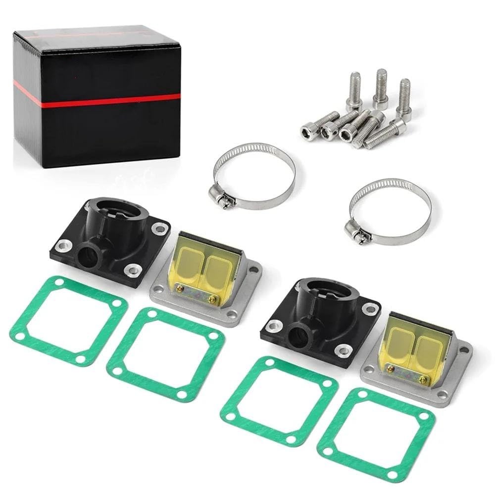 Carburador Power Carb para Banshee 350 para YFZ350 1987 1988 1989 1990 1991 1992-2006 Arranque Colector Admisión Carburador Y Juntas Válvula Lengüeta