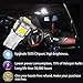 Kitchasy Led 194 168 Bulb, 175 2825 158 W5W 2825 T10 Wedge, 6000K White Upgrade 5 SMD 5050 Chipset White Light for Car Interior Dome Map Courtesy License Light, Parking Side Marker Lights,10pcs White