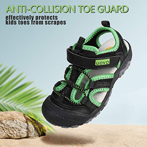 Image of UOVO Boys Sandals Kids Sandals Hiking Athletic Closed-Toe Beach Summer Sandals for Boys Quick-Drying