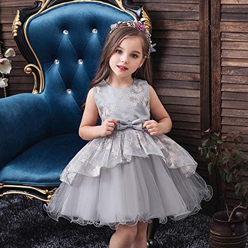 Robe bouffante brodée pour fille idéale pour les cortèges de mariage