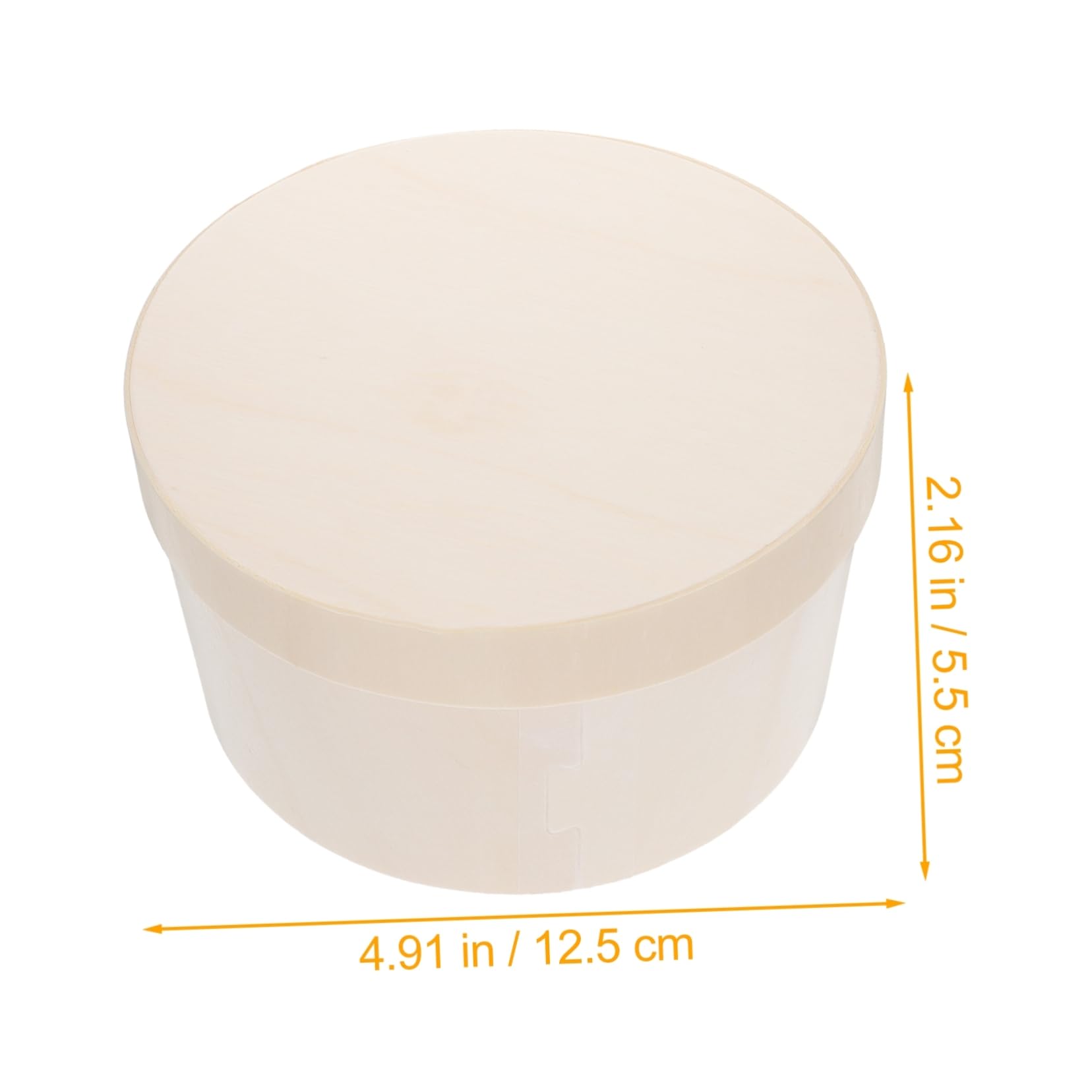 Unomor 4 Inch Wooden Cake Box Set Cheese Cake Carrier for Wedding Birthday Party